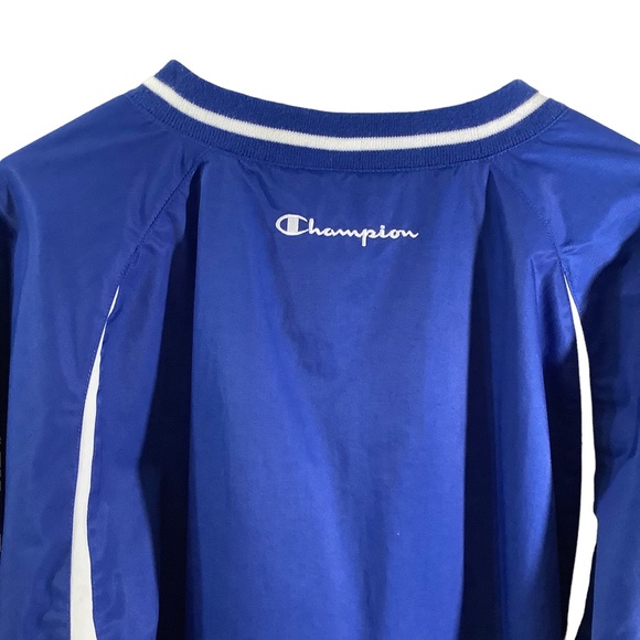 Champion Men’s Nylon Lined V-Neck Pullover Windbreaker Jacket - Picture 3 of 5